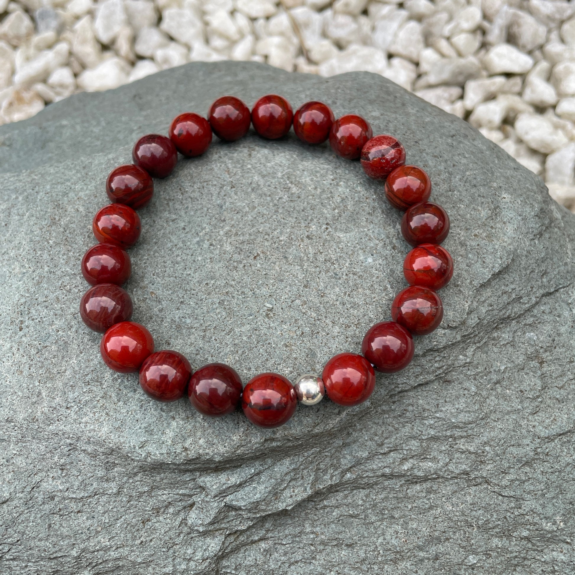 10mm Apple jasper crystal bracelet