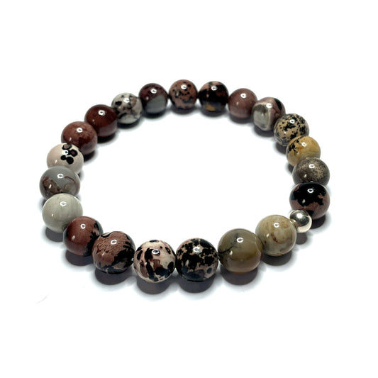 10mm Flower Jasper Bracelet