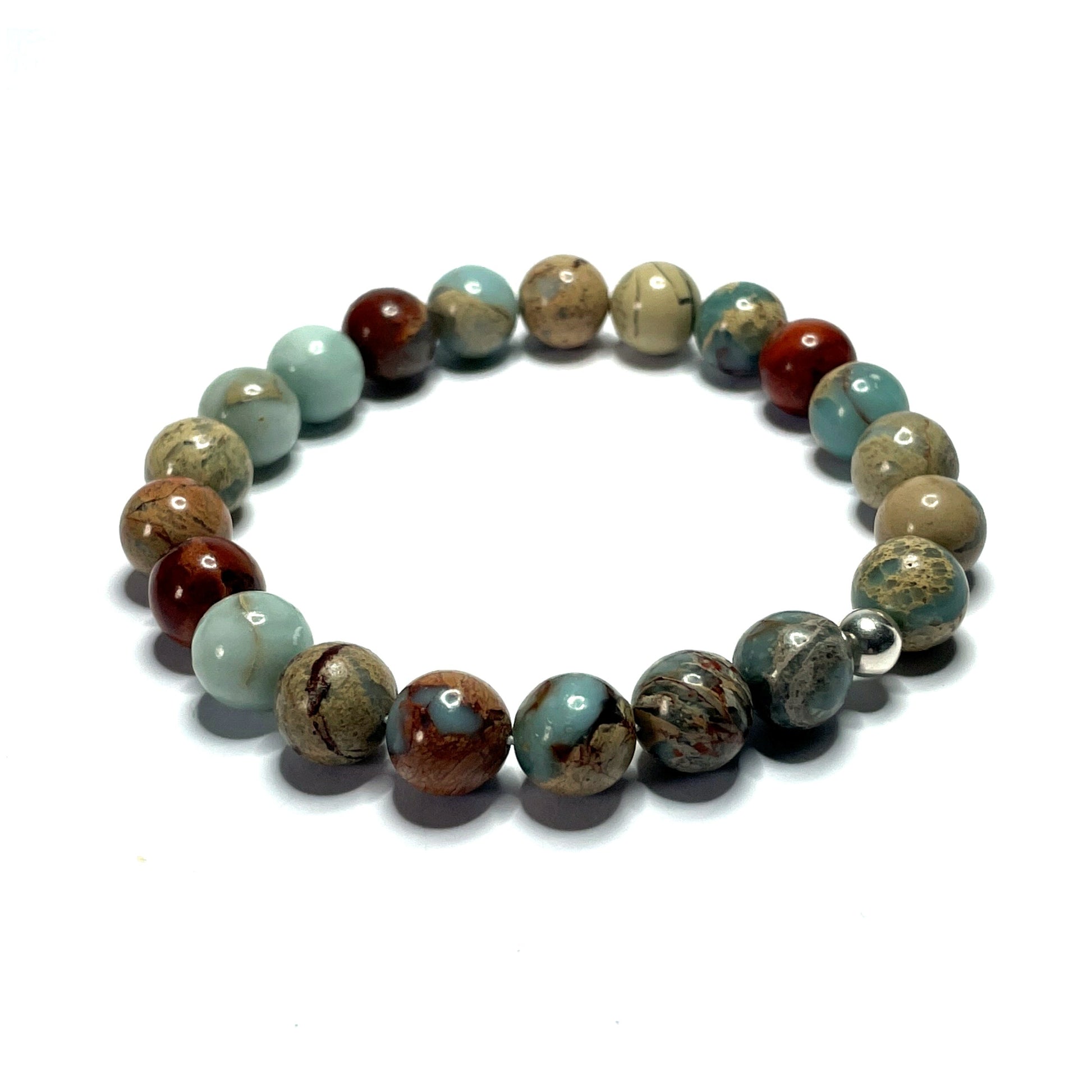 Impression Jasper Beaded Stretch Bracelet