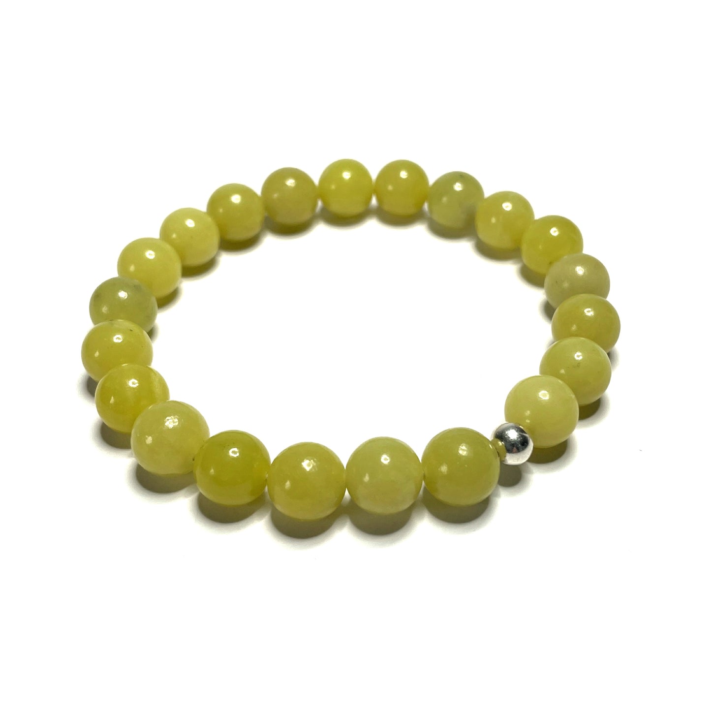 Lemon Jade Beaded Stretch Bracelet