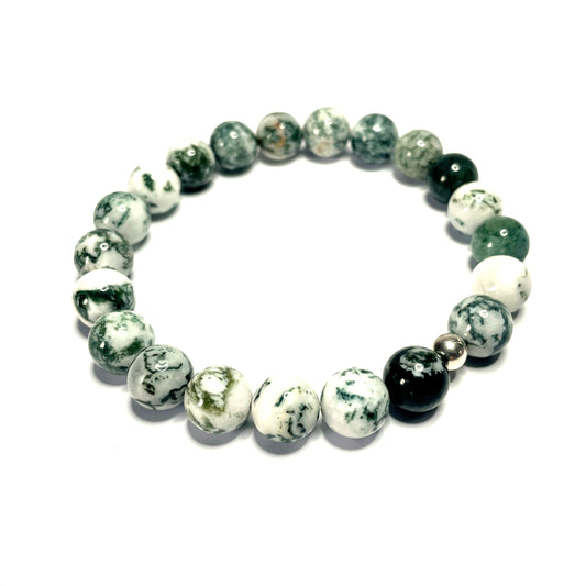 10mm Tree Agate Bracelet