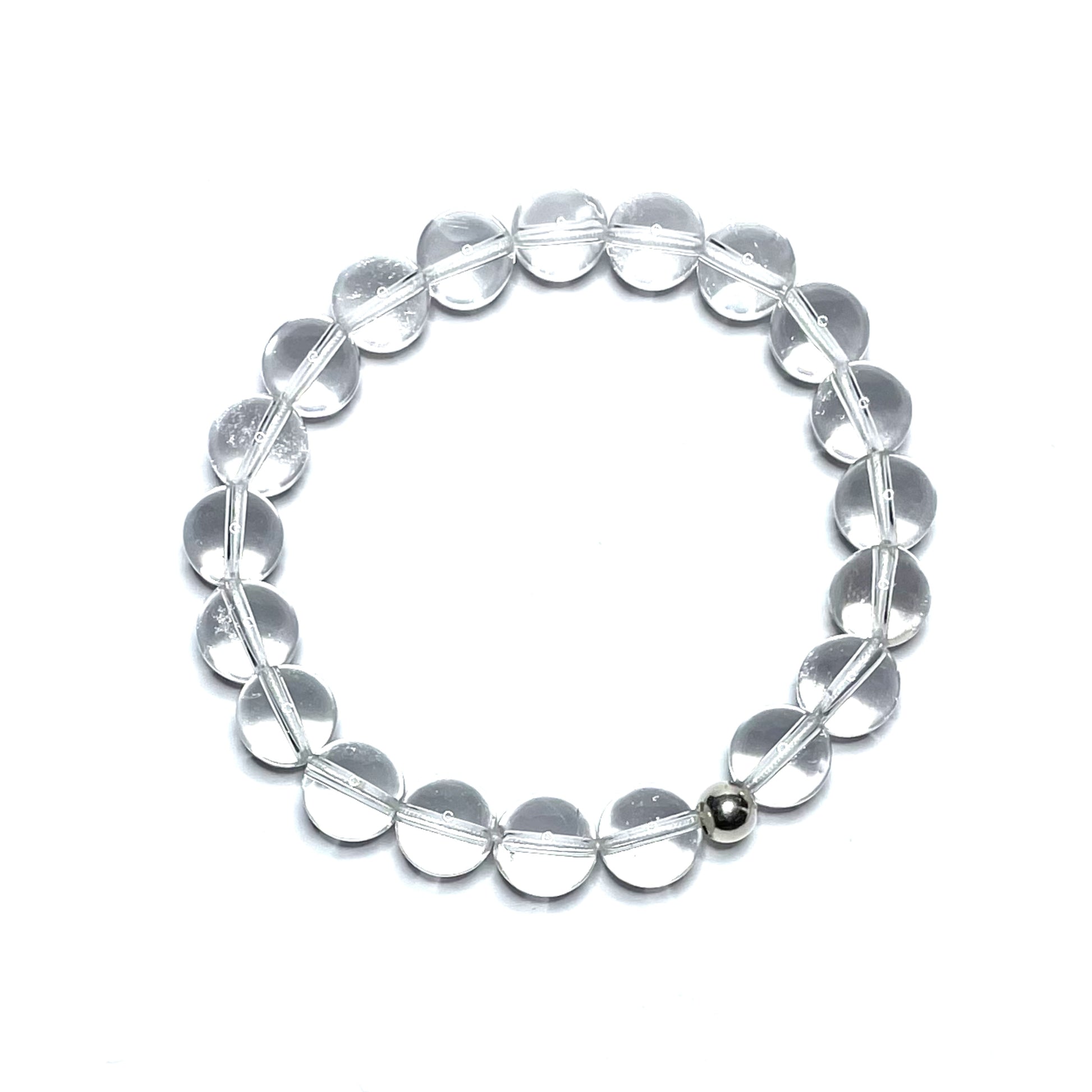 Clear quartz crystal bracelet