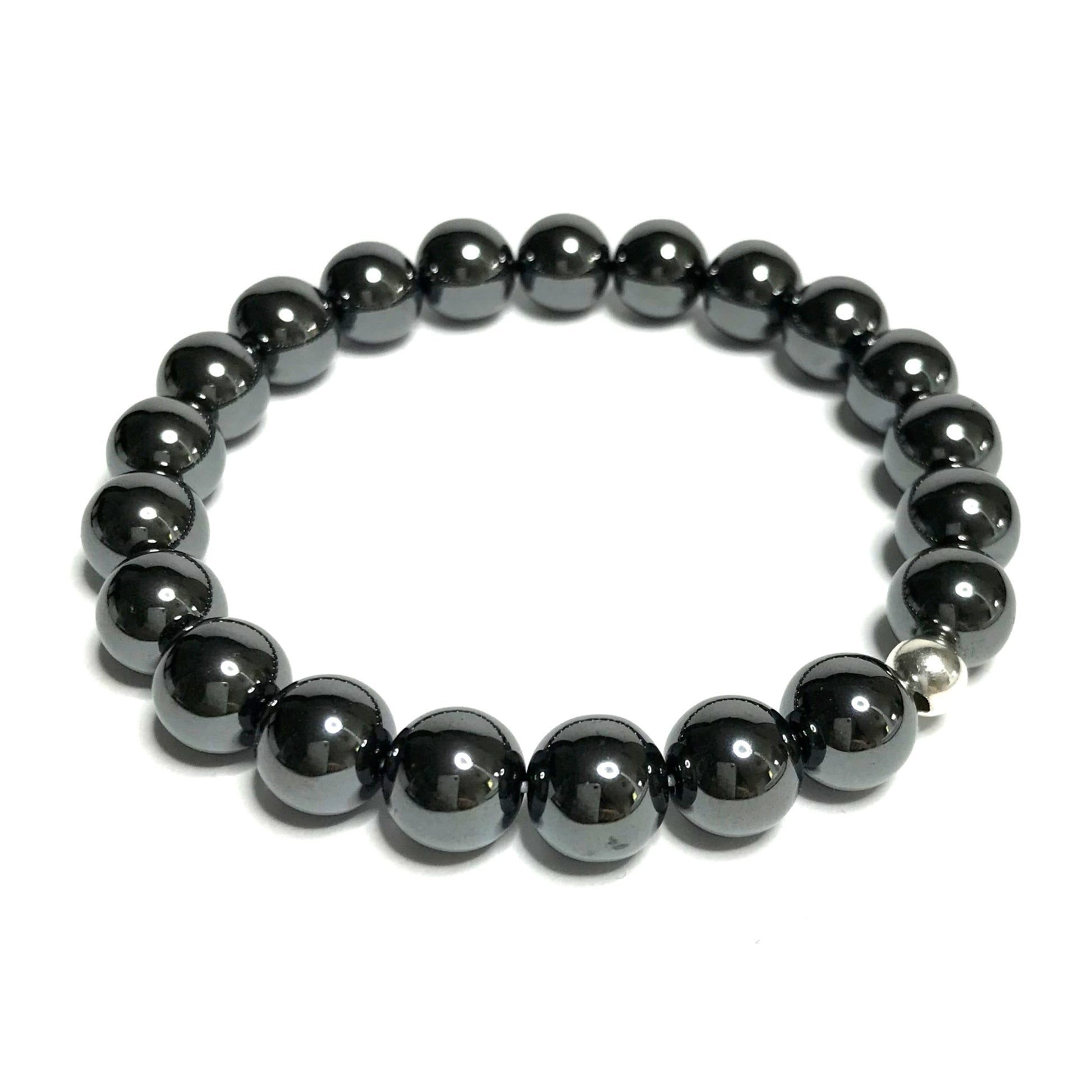 Hematite Beaded Stretch Bracelet