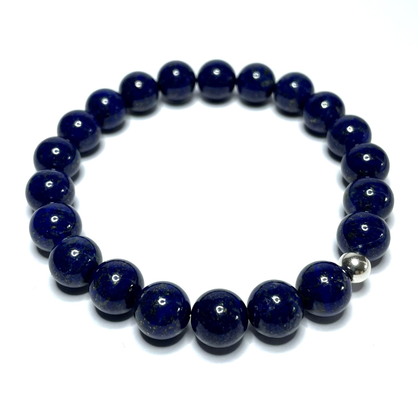 Lapis Lazuli Beaded Stretch Bracelet