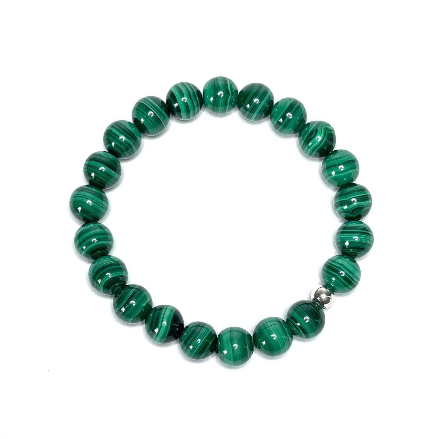 Malachite gemstone bracelet