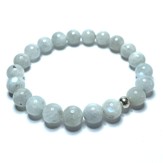 10mm Rainbow moonstone bracelet