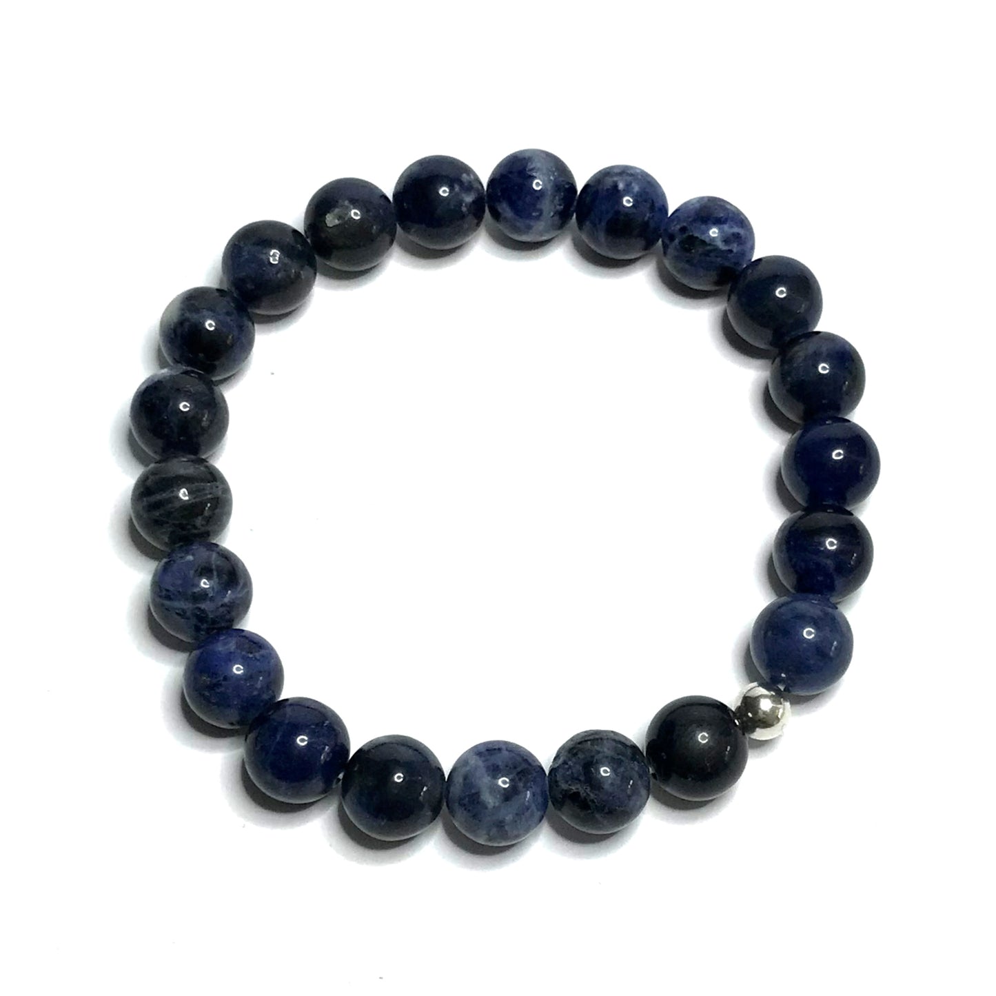 Sodalite beaded bracelet