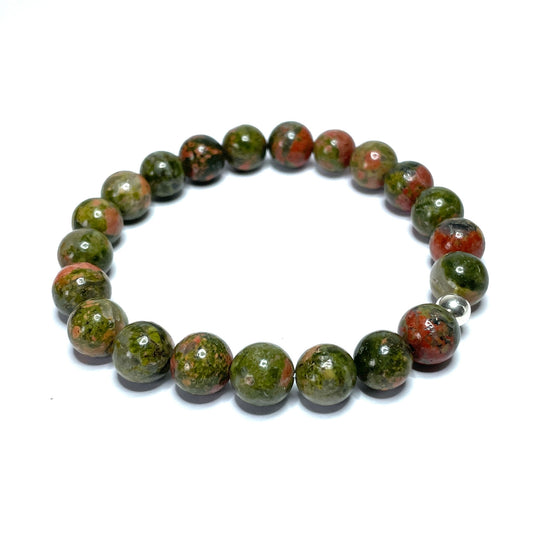 10mm Unakite bracelet