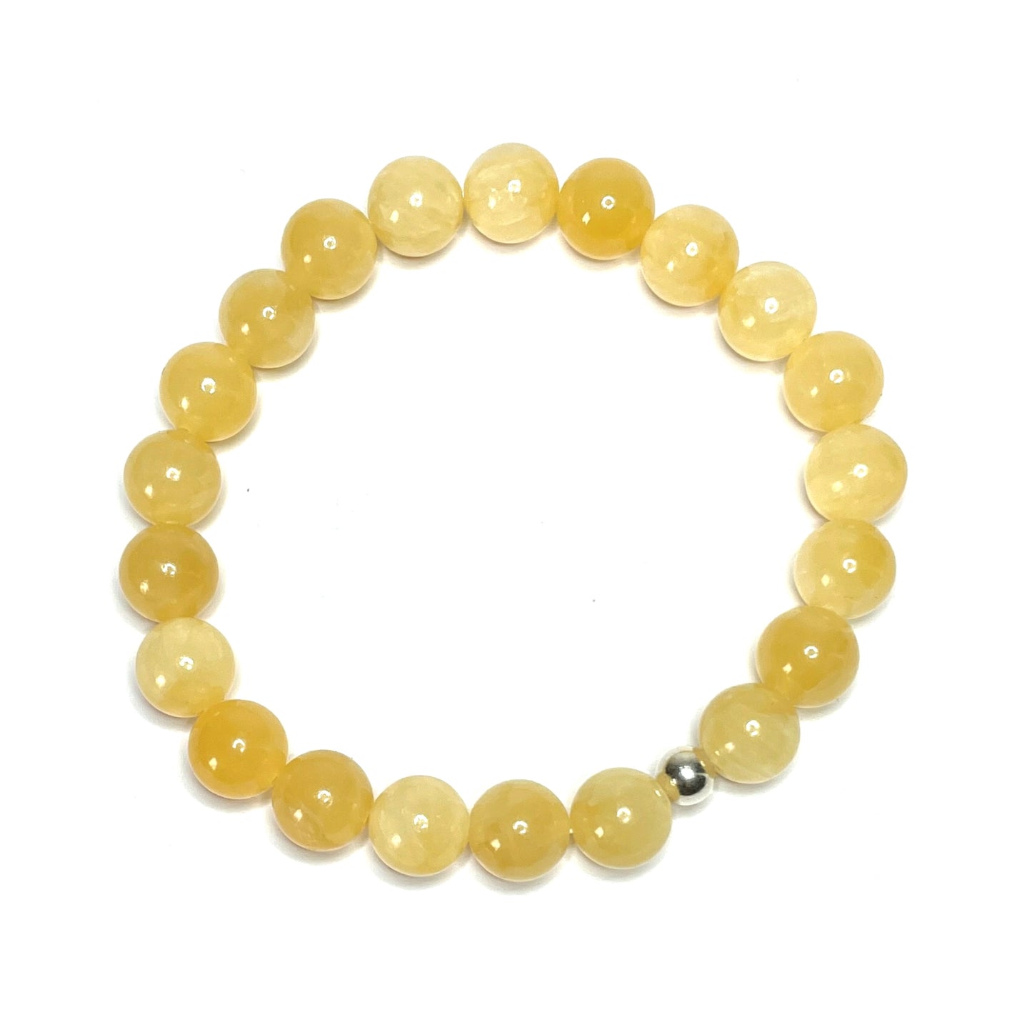Yellow calcite gemstone bracelet