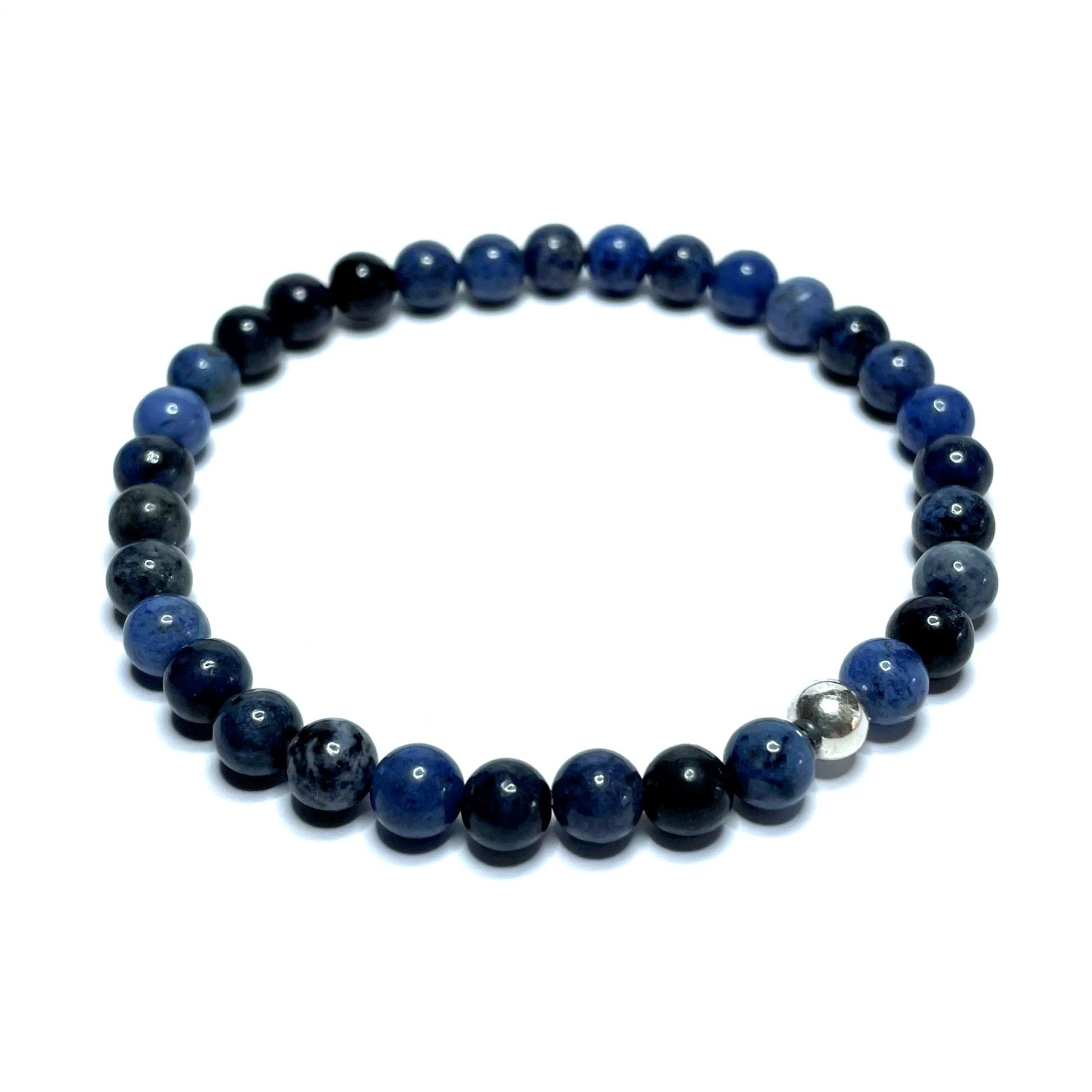 Dumortierite bead bracelet