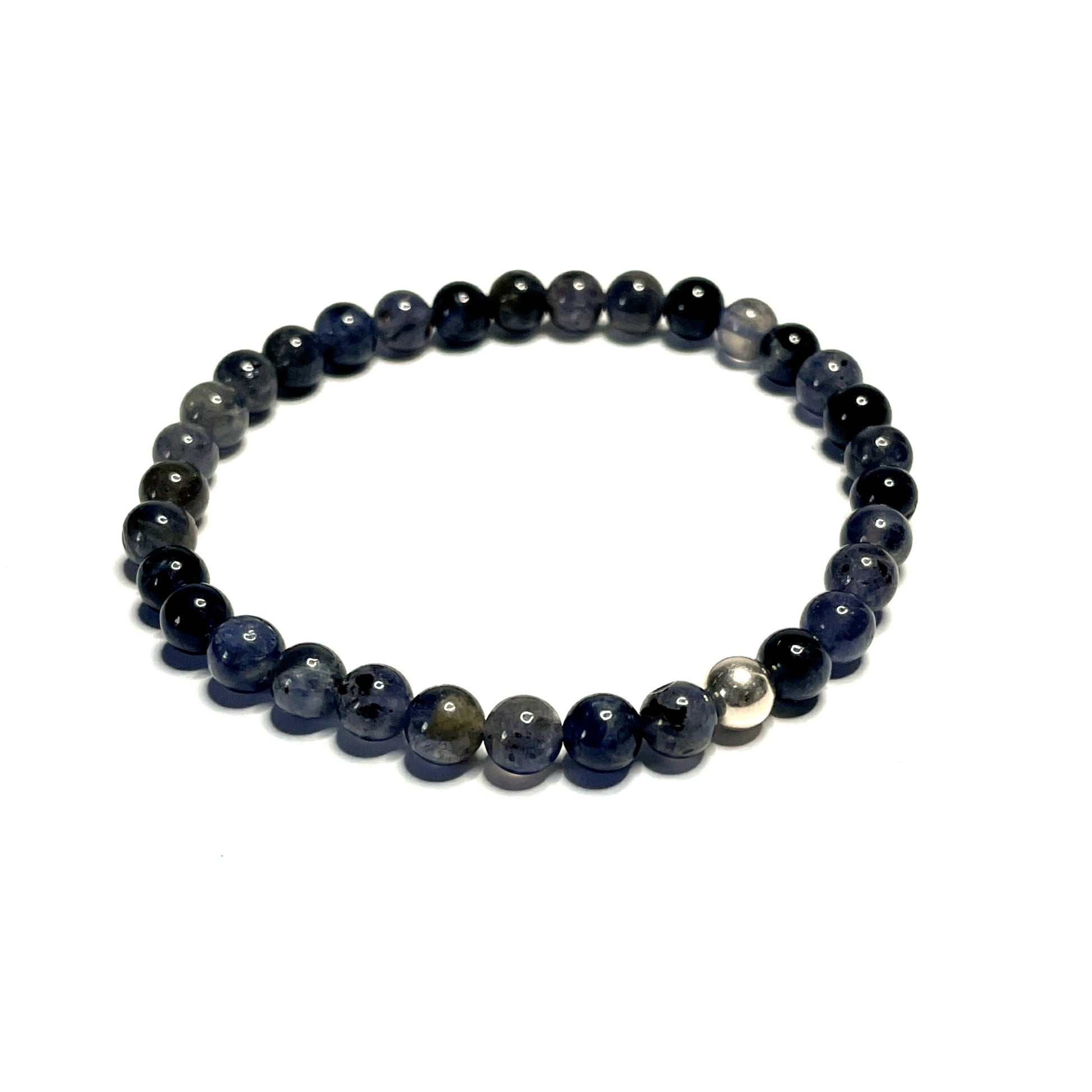 Iolite Bead Bracelet