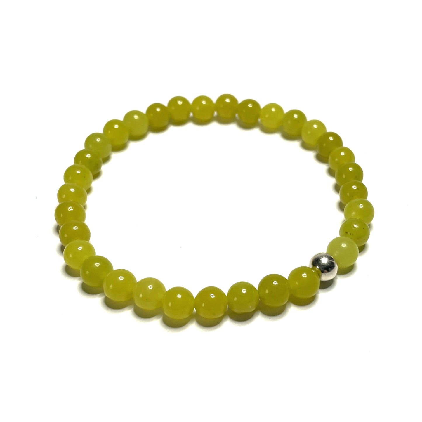 Lemon Jade Bead Bracelet