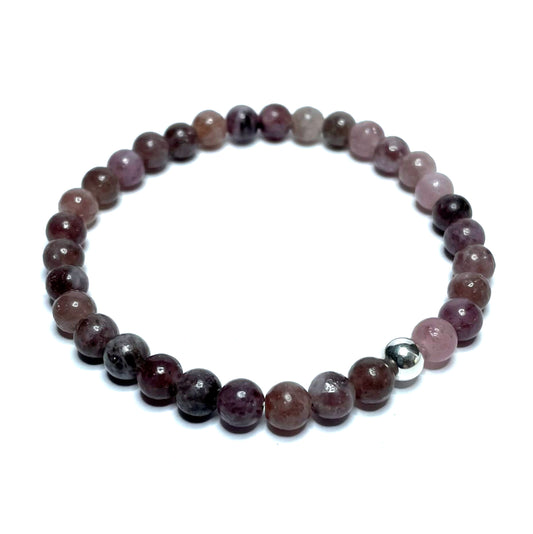 6mm Lepidolite bracelet