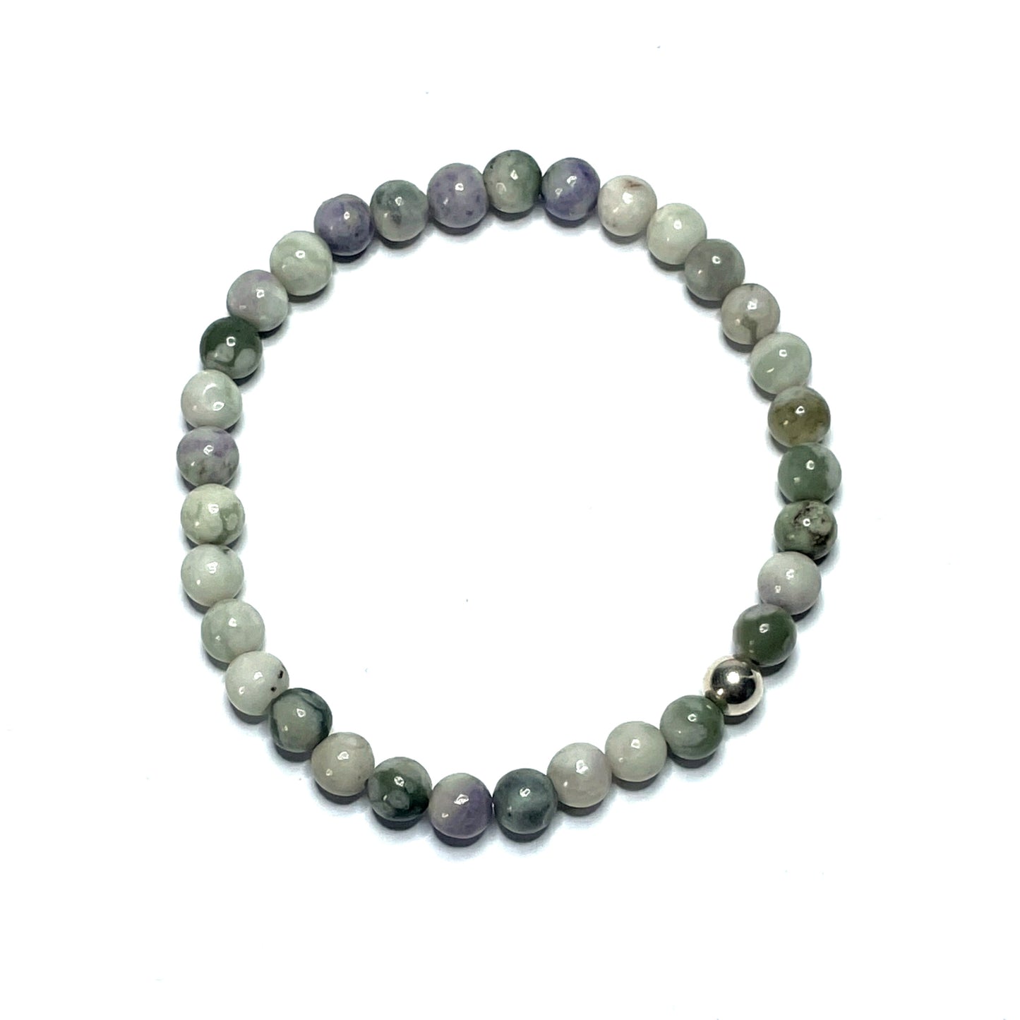 6mm Peace jade gemstone bracelet