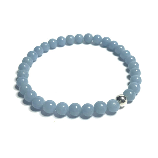 Angelite stretch bracelet