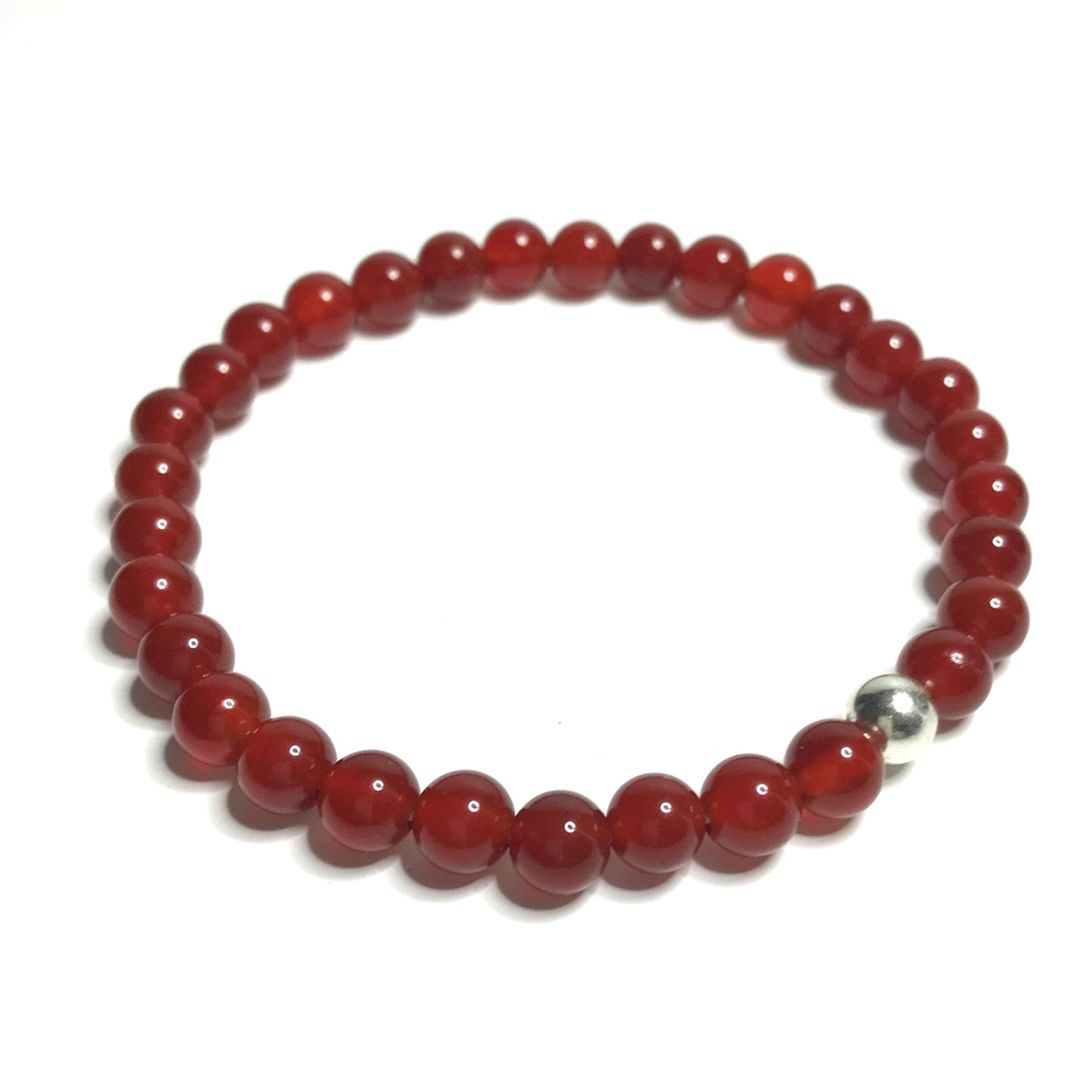 6mm Carnelian Bracelet