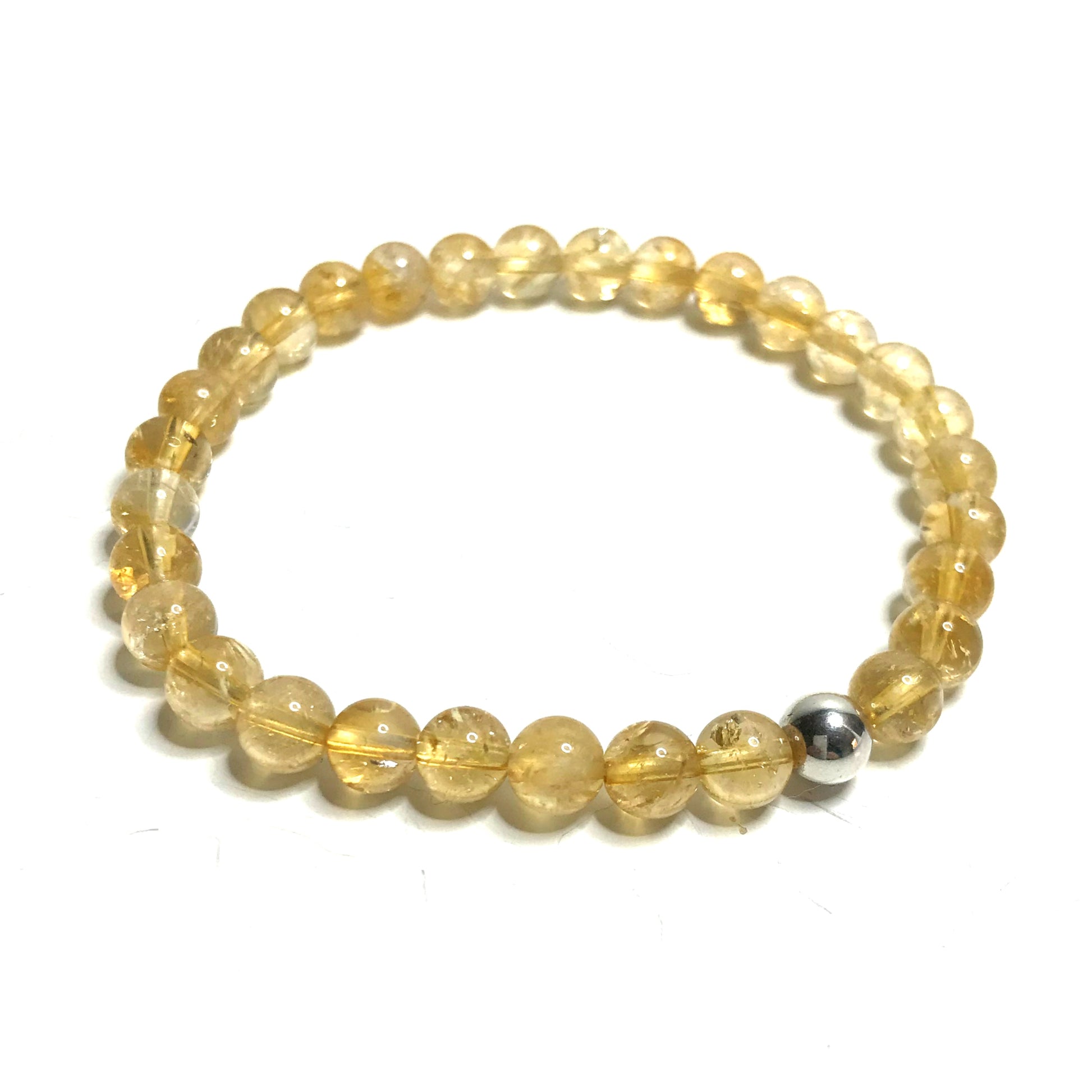 citrine bead bracelet