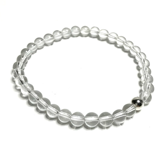 6mm Clear Quartz Bracelet