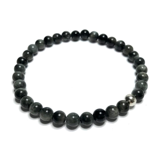 6mm hawk's eye bracelet