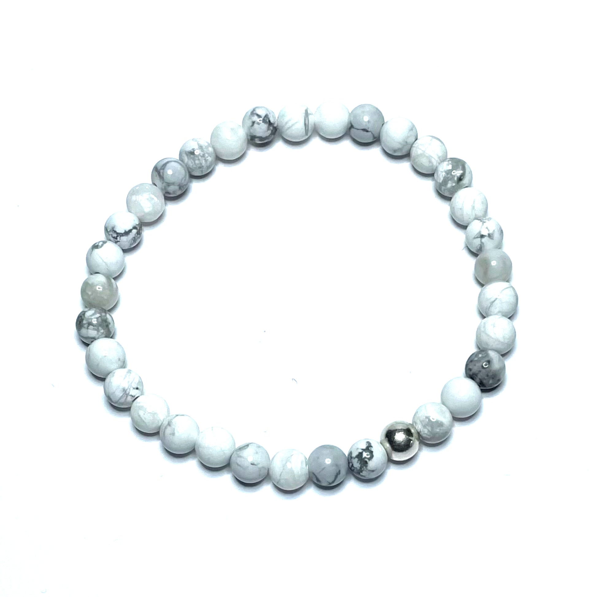 Howlite crystal bracelet