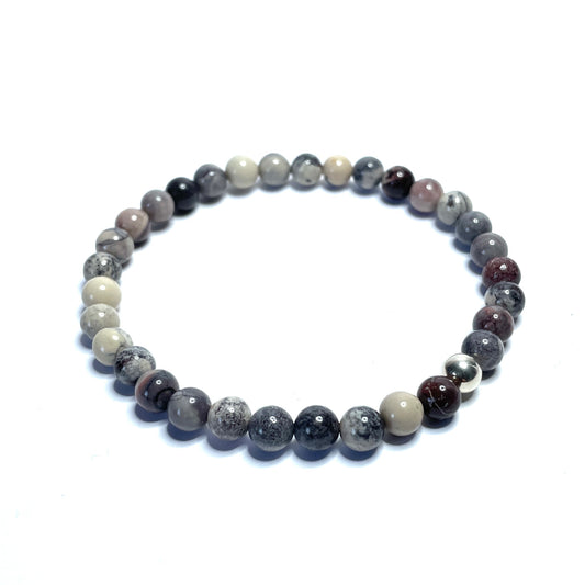 6mm Porcelain jasper bracelet