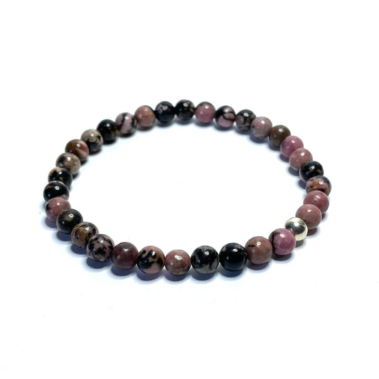 6mm Rhodonite bracelet