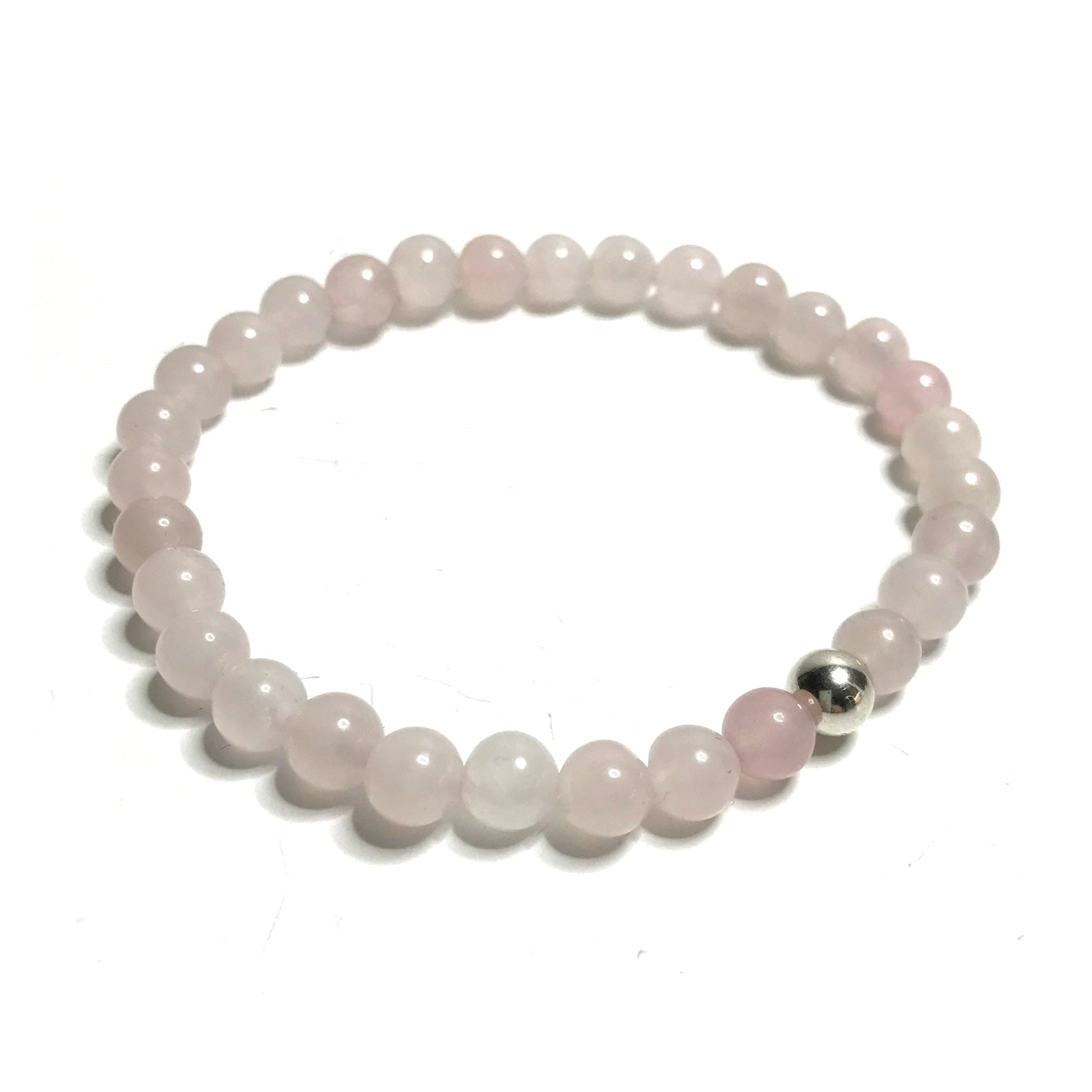 Rose Quartz Bead Bracelet