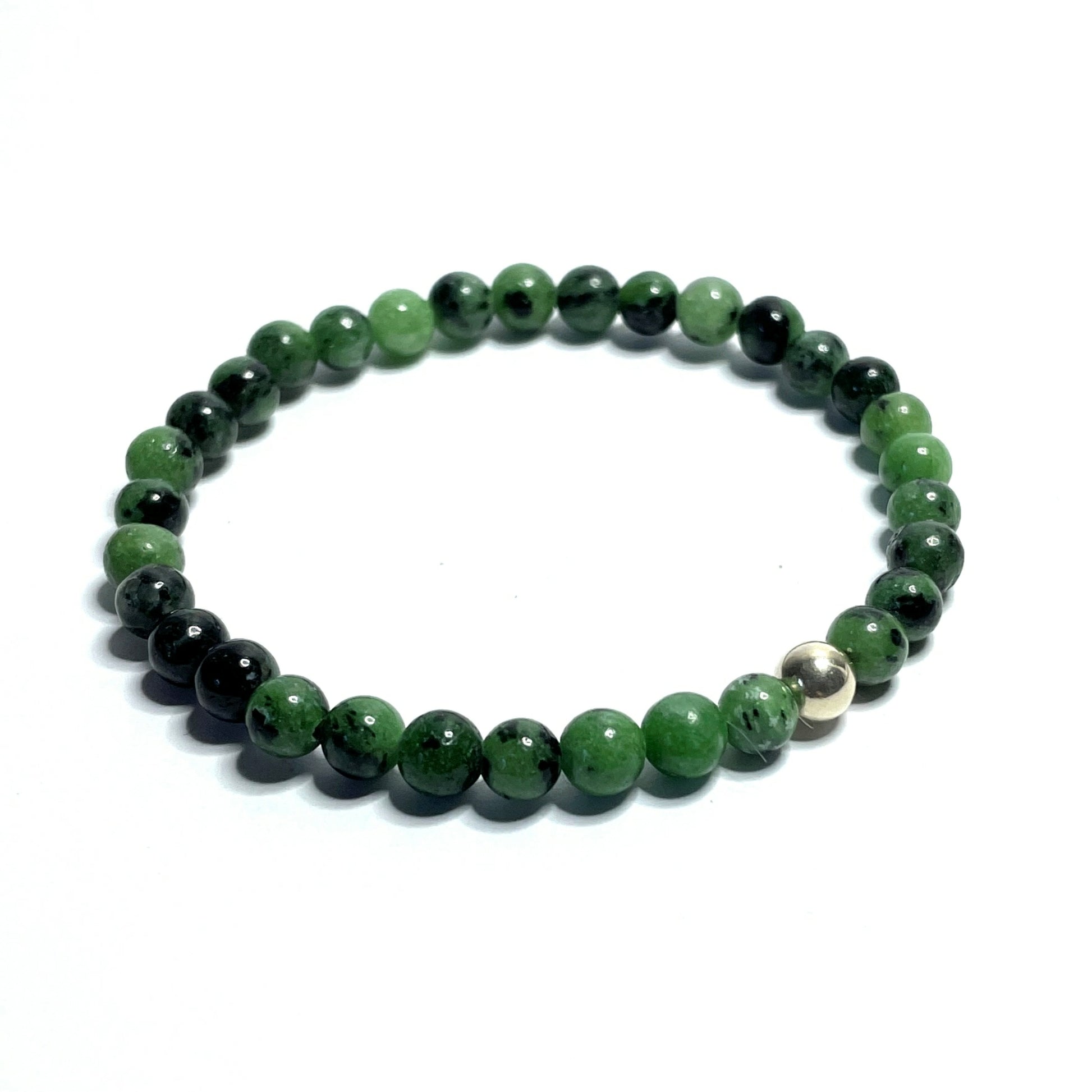 Ruby Zoisite Bead Bracelet