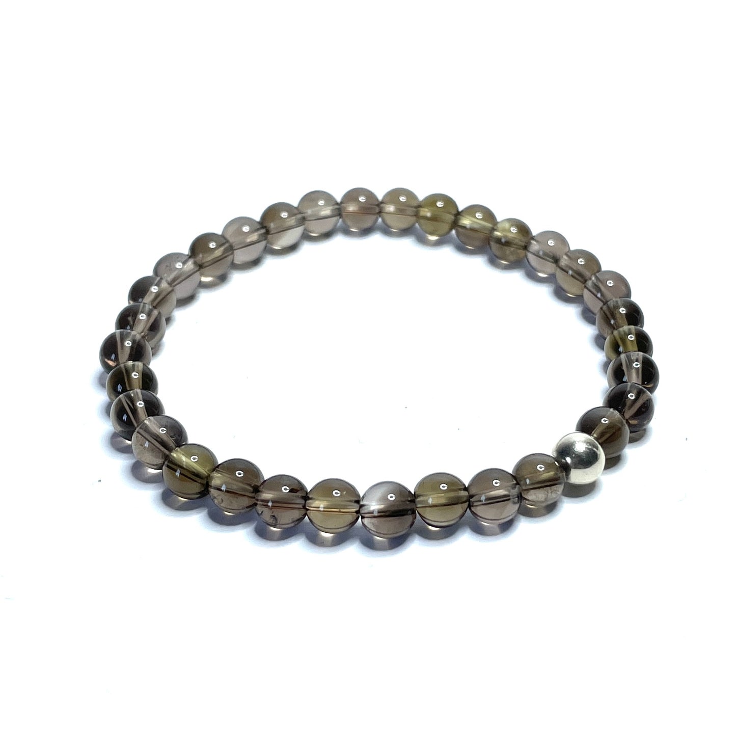 Smoky Quartz Bead Bracelet