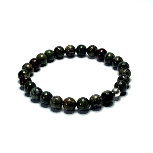 8mm Dragons Blood Jasper Bracelet