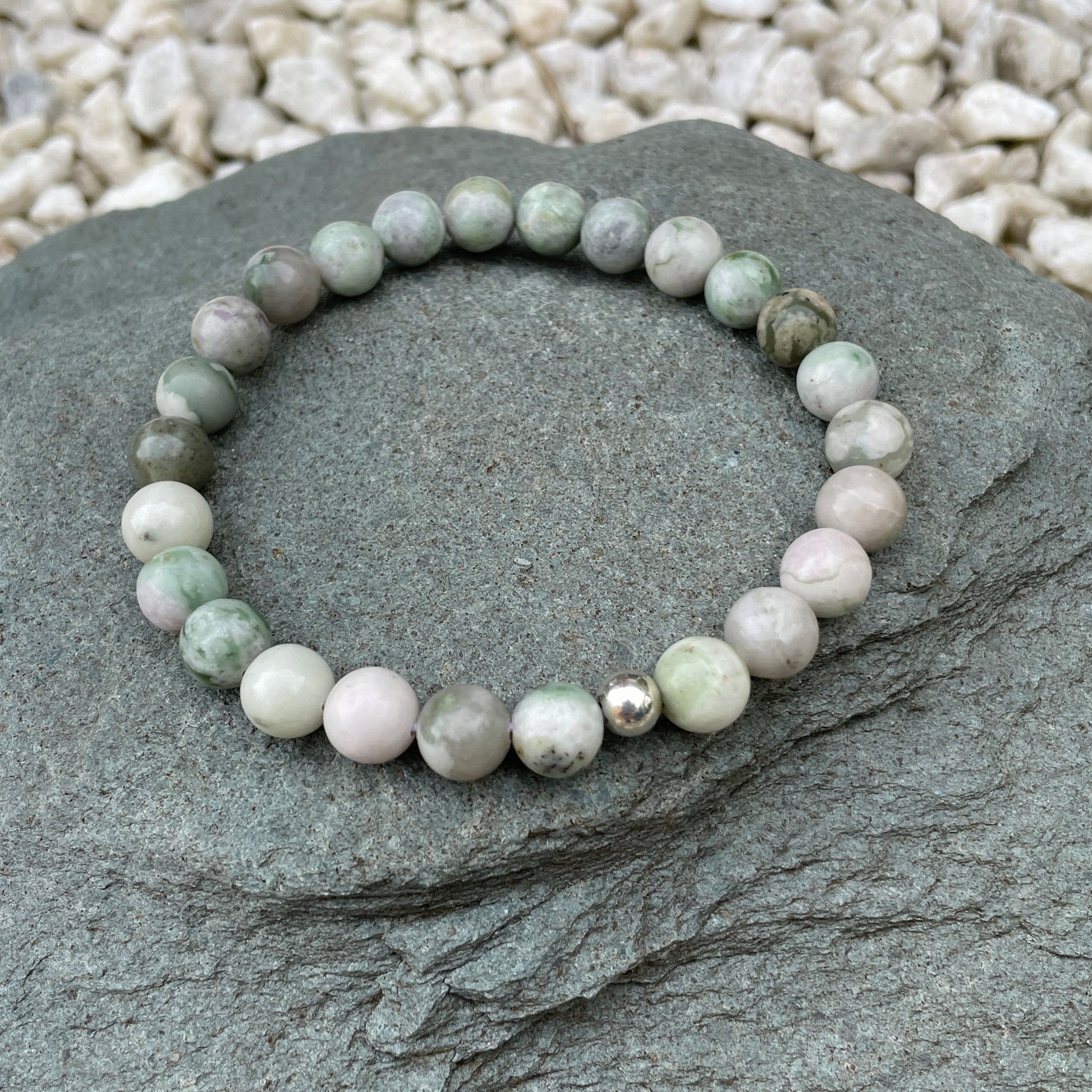 8mm Peace jade gemstone bracelet