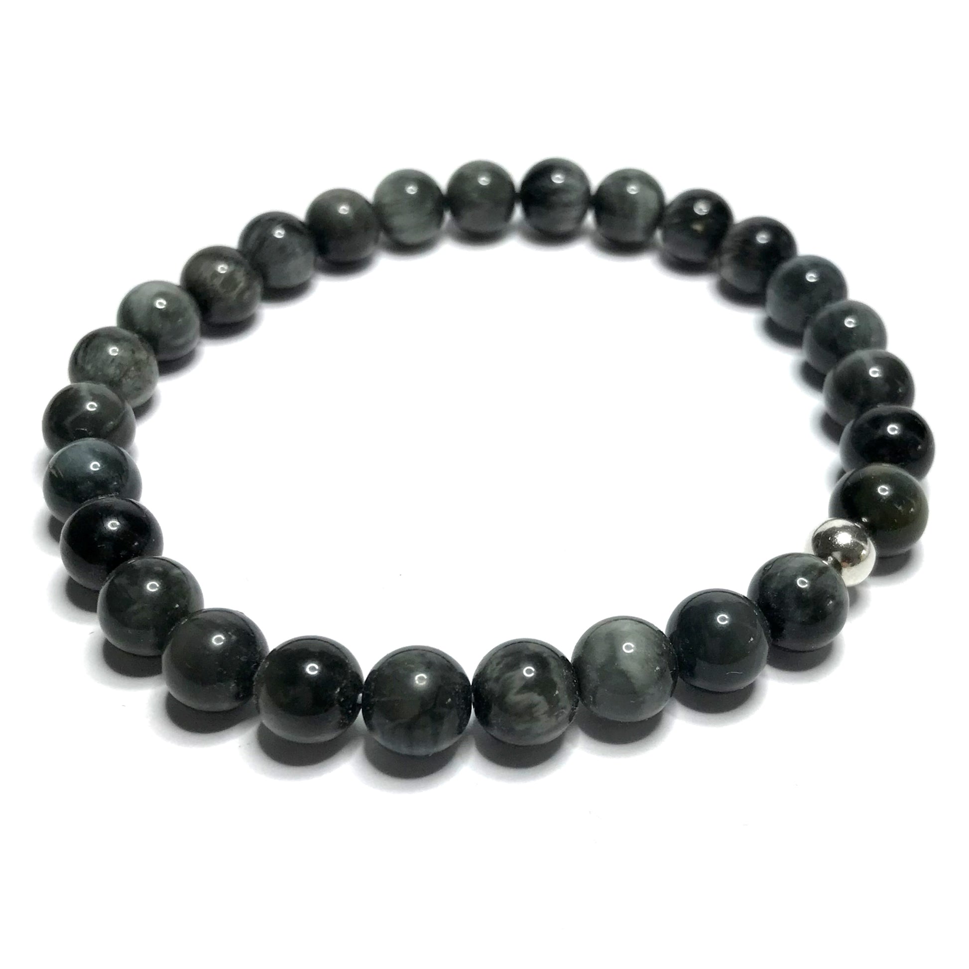 8mm hawk's eye bracelet