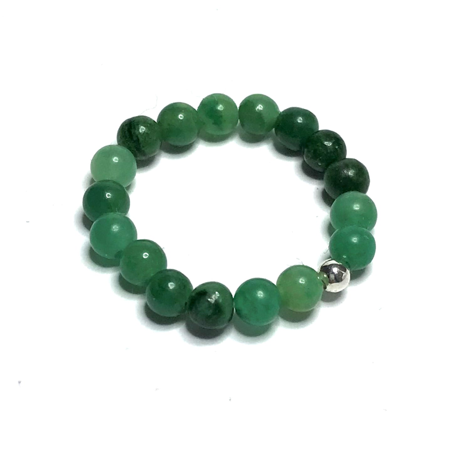 African jade stretch ring