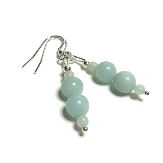 Amazonite drop earrings