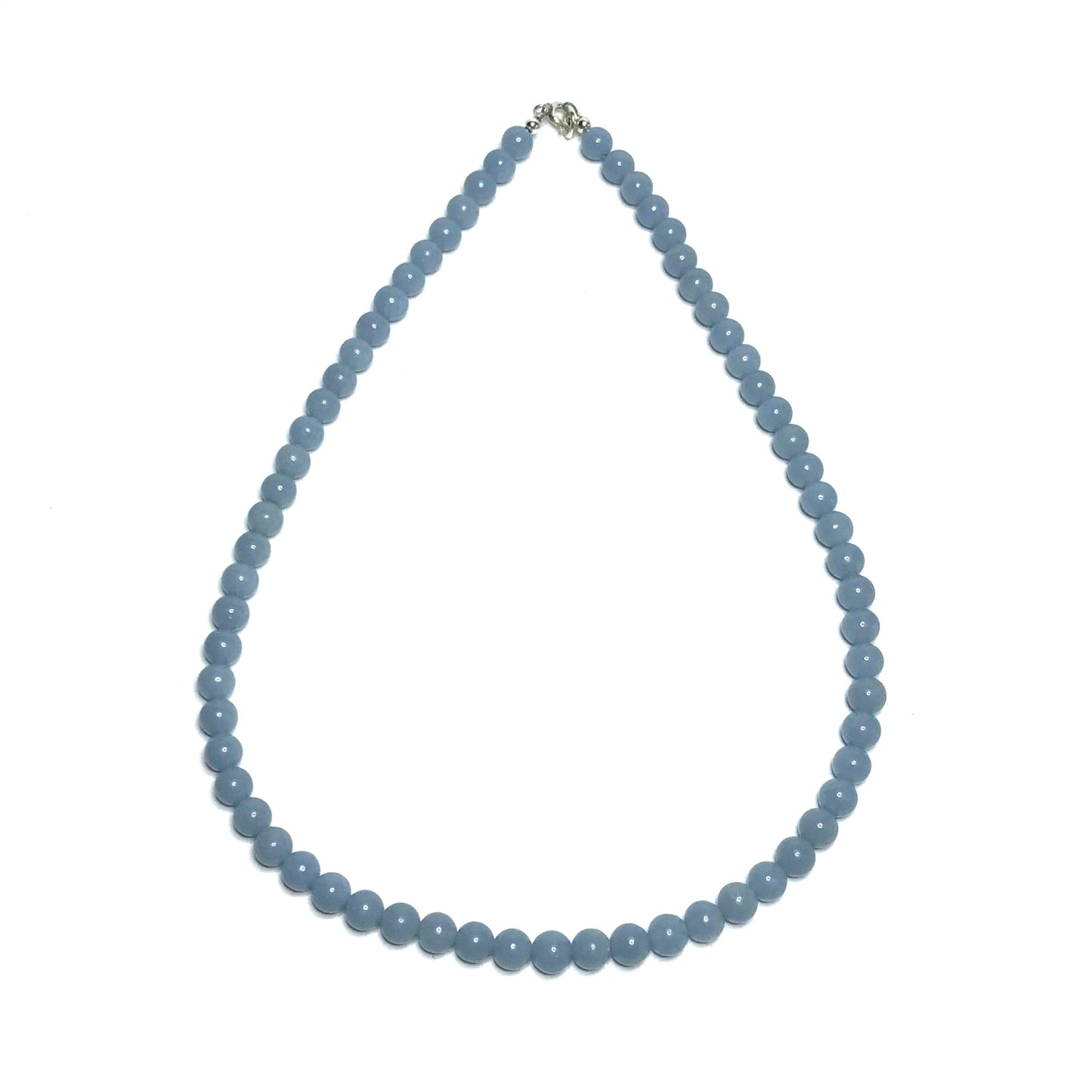 Blue crystal choker necklace