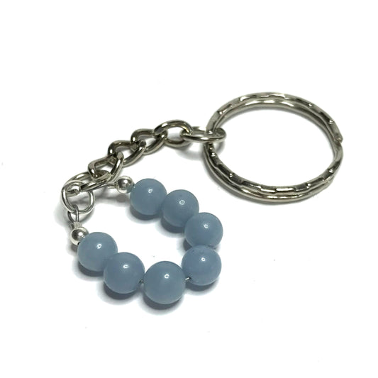 Angelite keychain