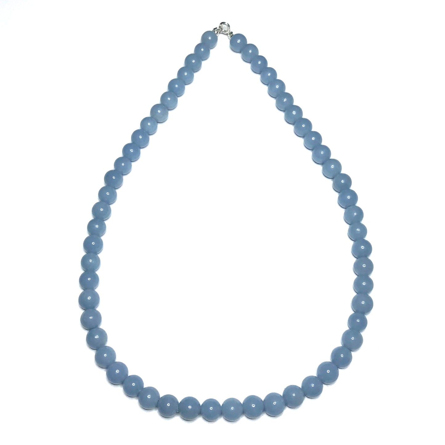 Blue gemstone beaded necklace