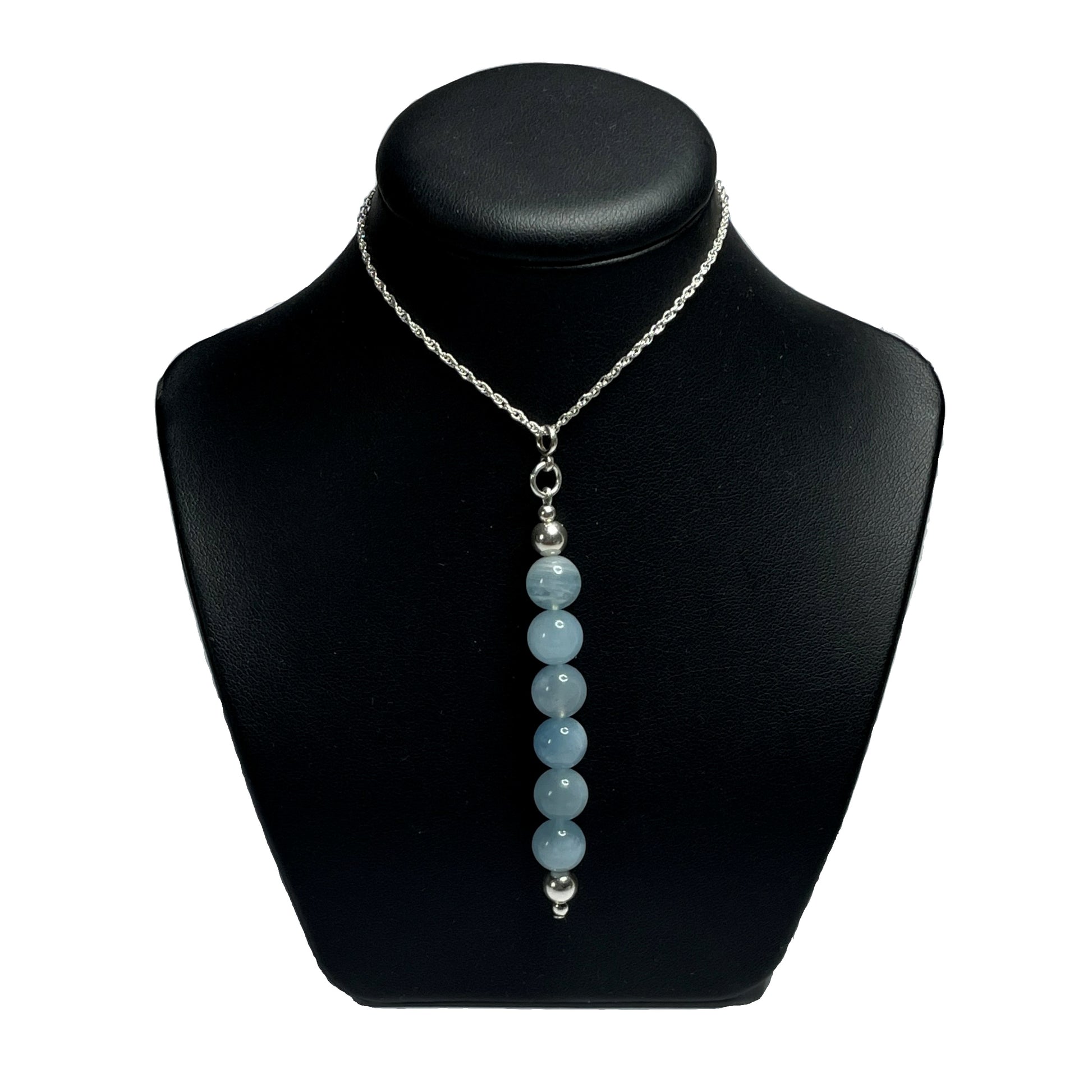 Aquamarine crystal pendant