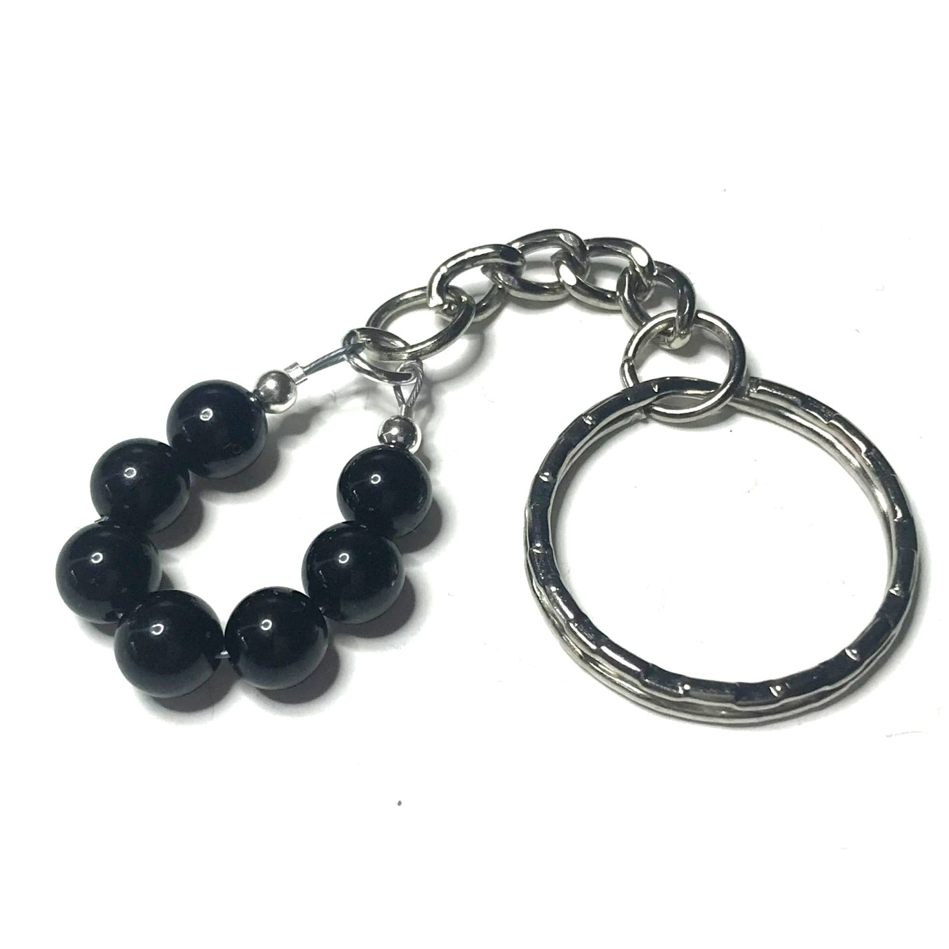 Black tourmaline keychain