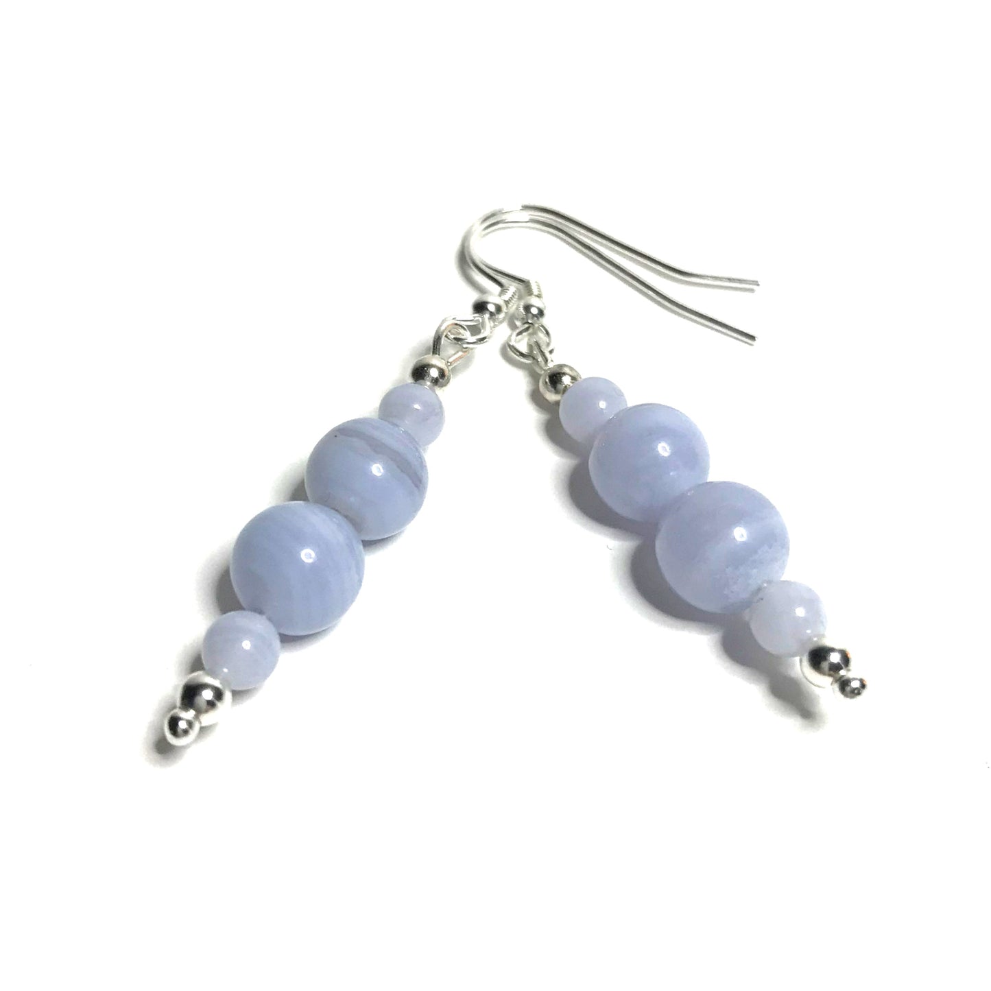 Blue lace agate earrings