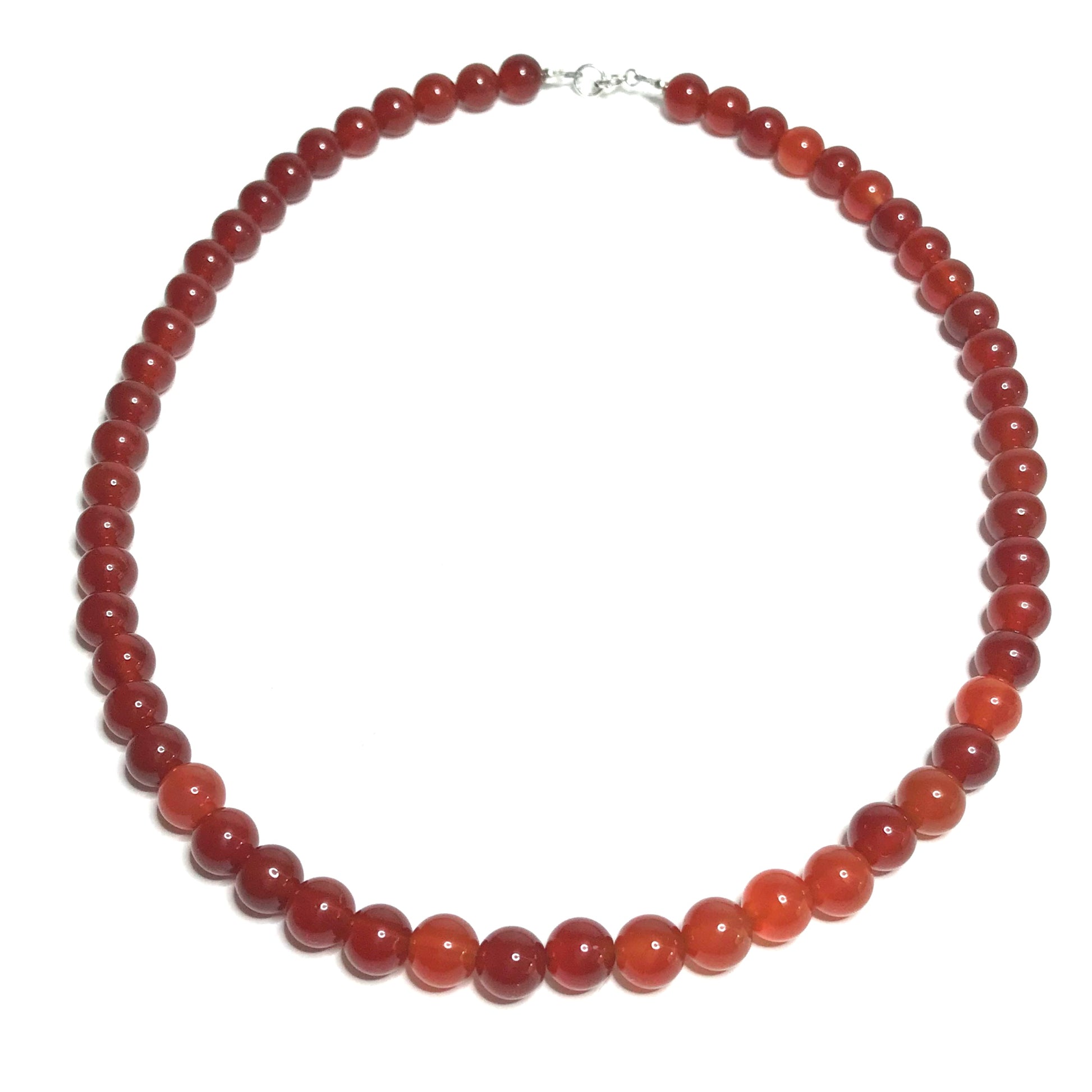 Carnelian crystal necklace