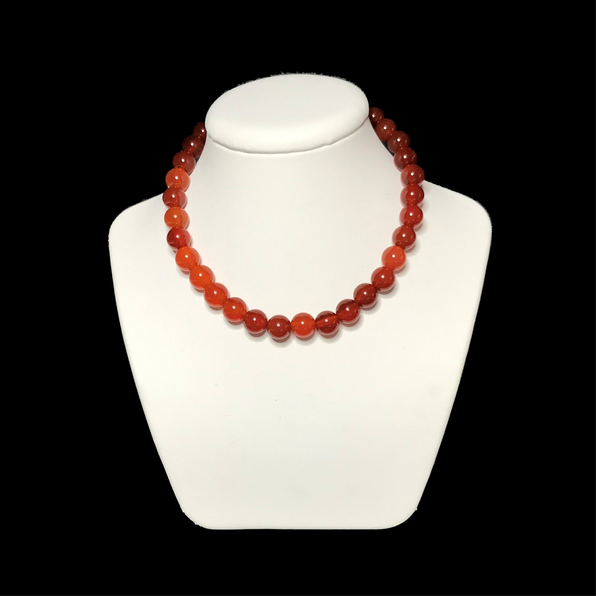 Carnelian beaded necklace