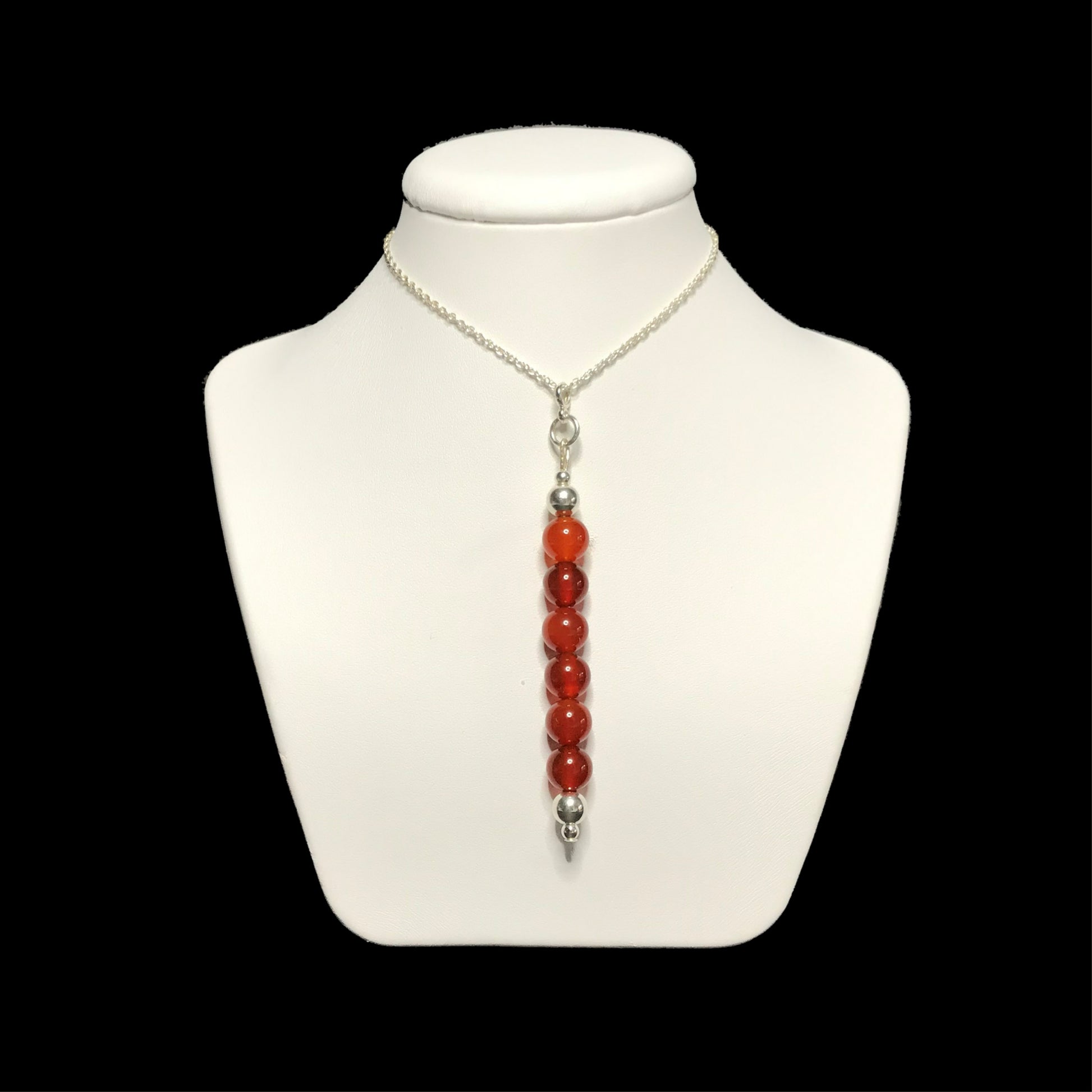 Carnelian pendant necklace