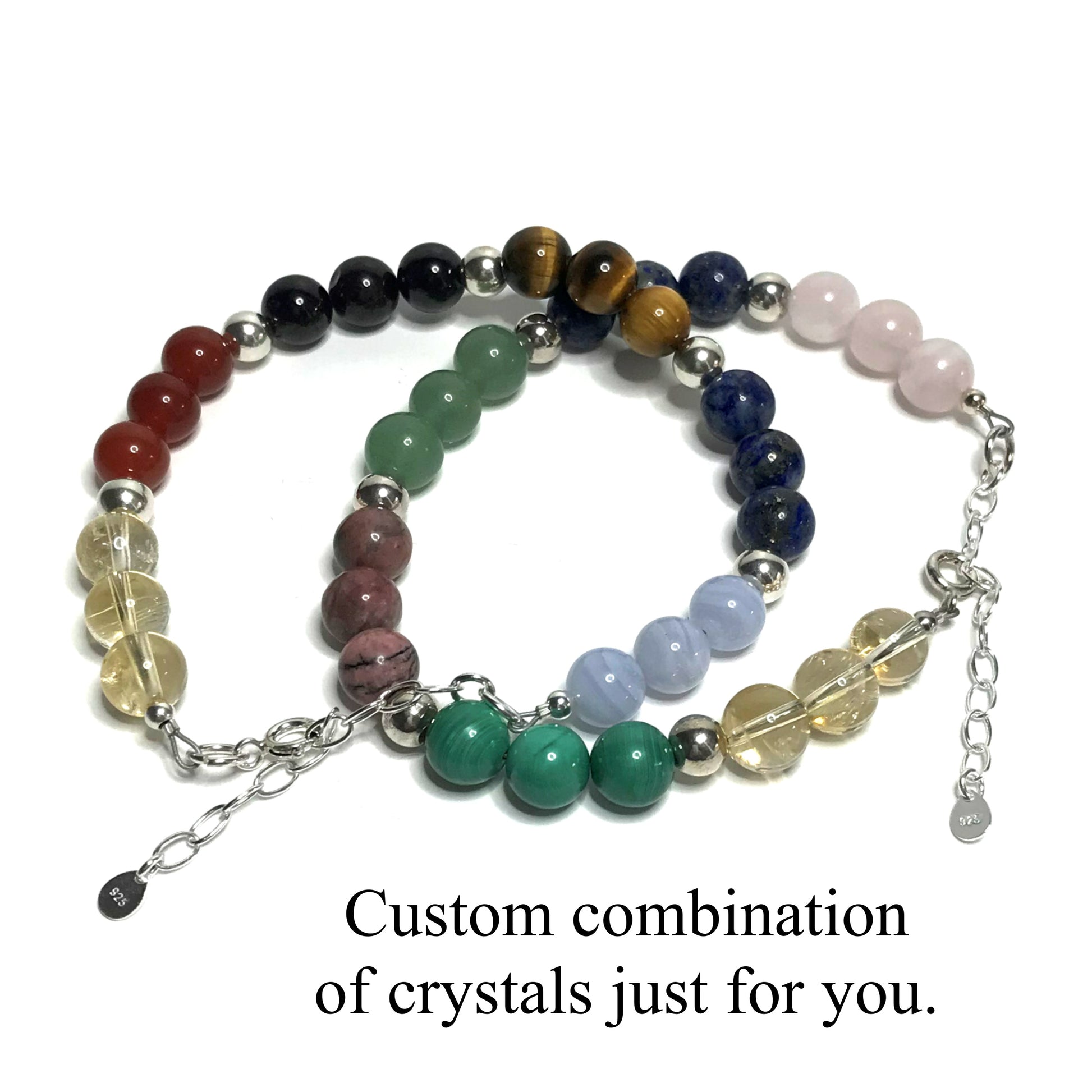 Custom bracelets. Custom combination of crystals just for you