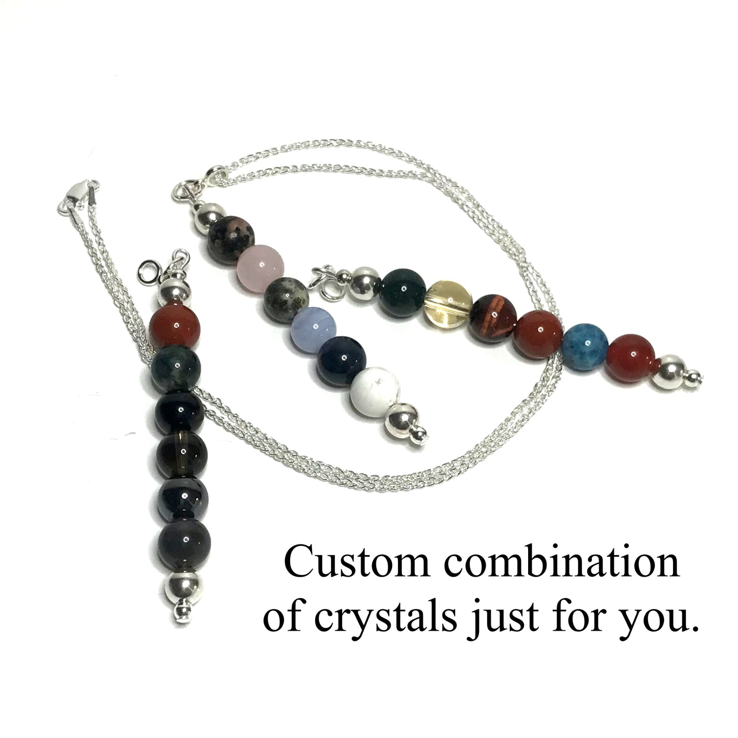Custom pendants. Custom combination of crystals just for you