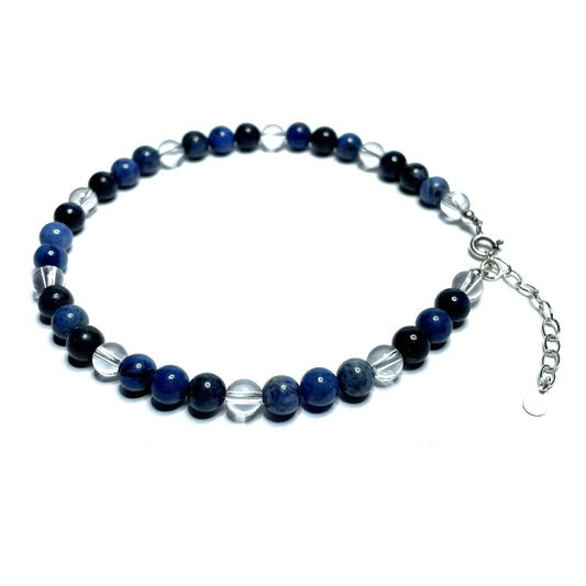 Dumortierite anklet