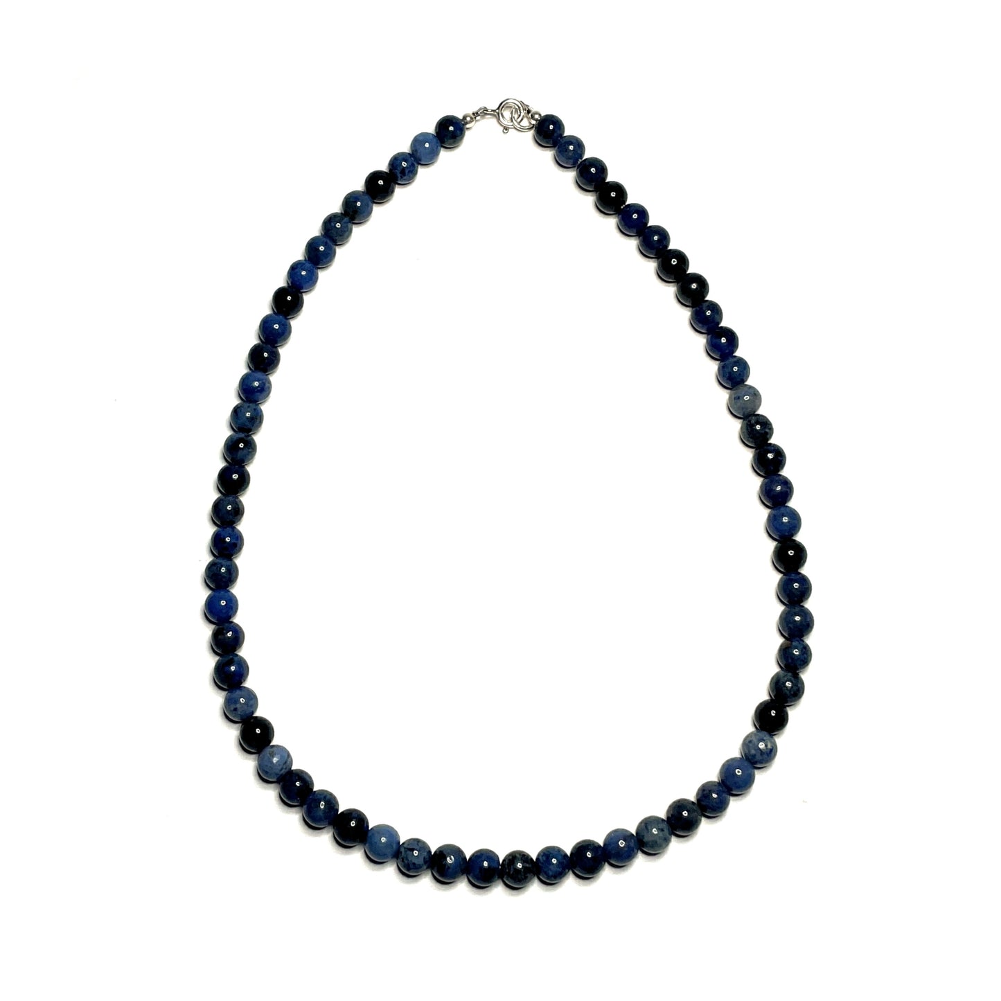 Dumortierite gemstone choker