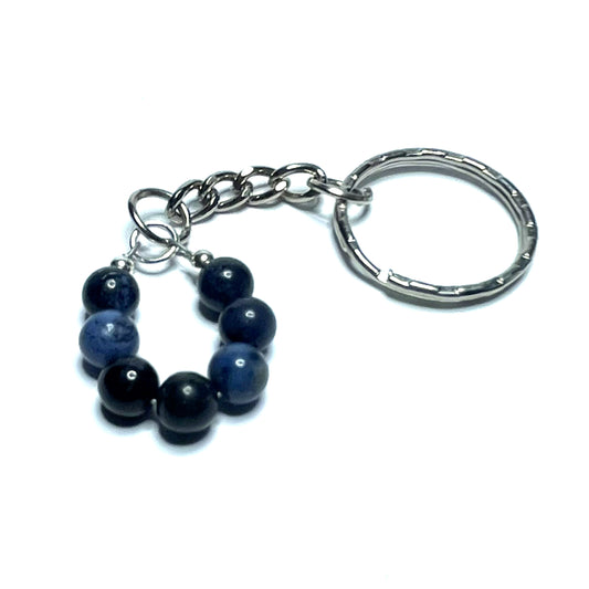 Dumortierite Keychain