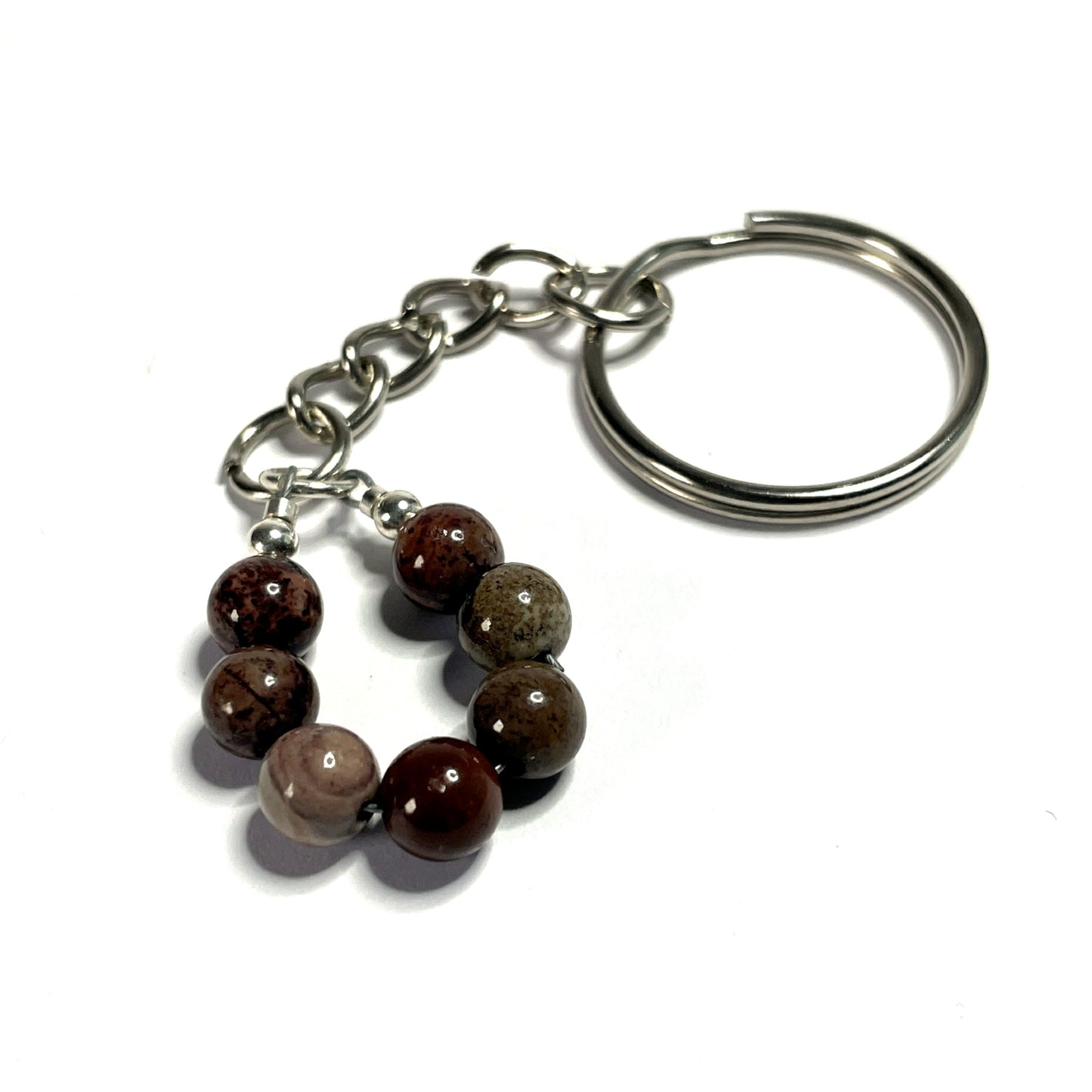 Flower Jasper Keychain