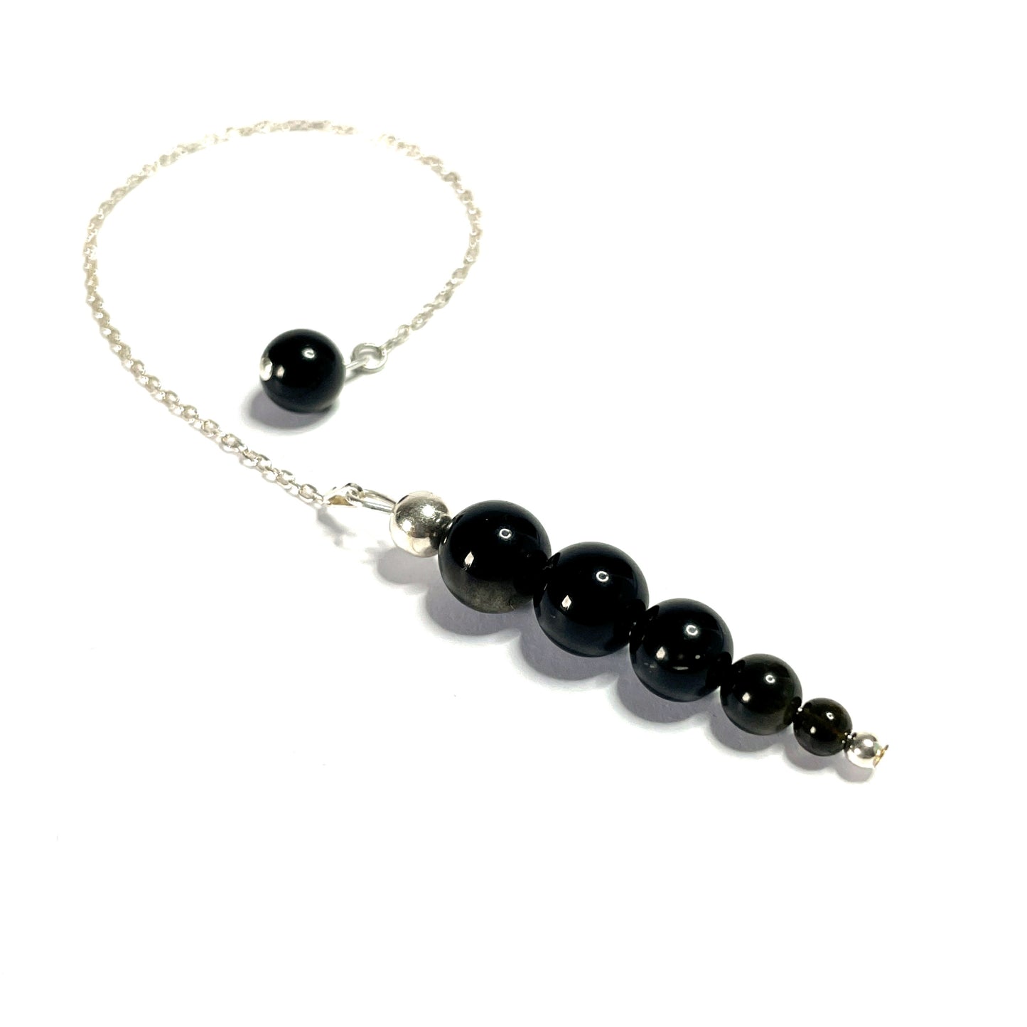 Golden Sheen Obsidian Pendulum